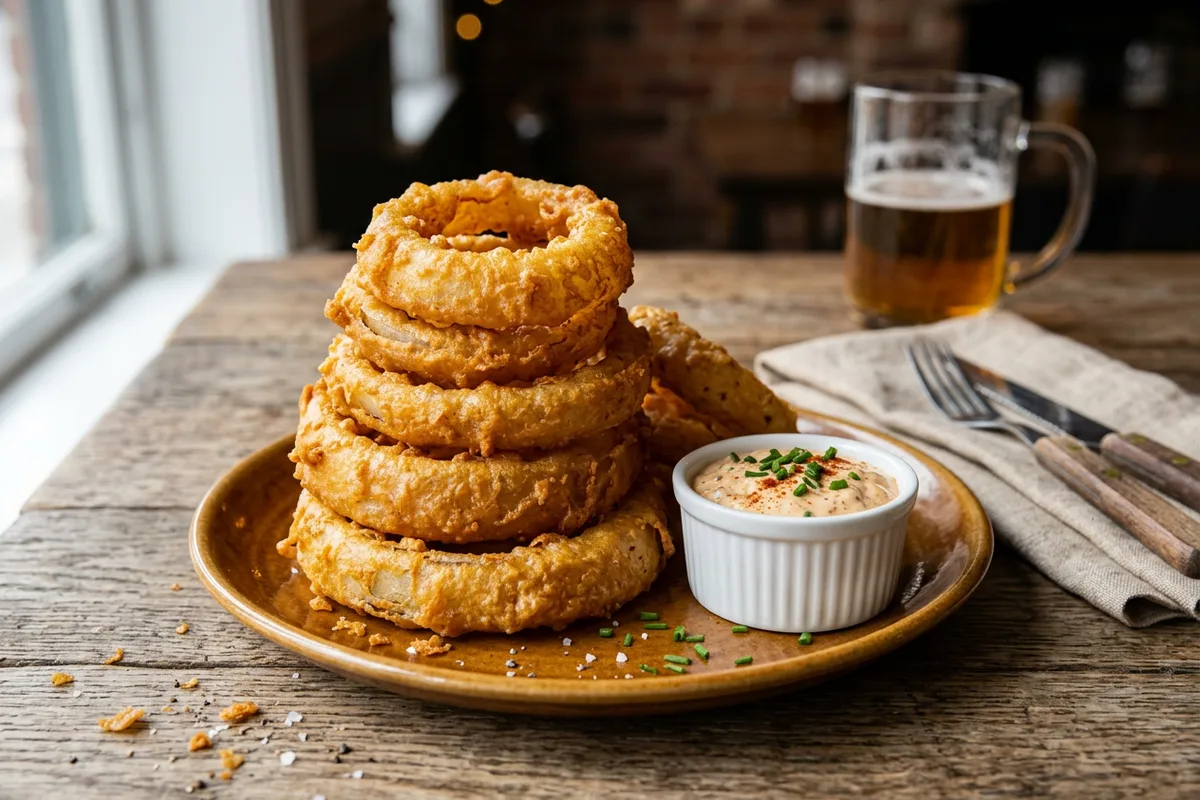 Crispy Beer-Battered Onion Rings