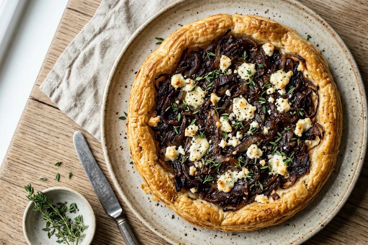 Goat Cheese & Caramelized Onion Tart