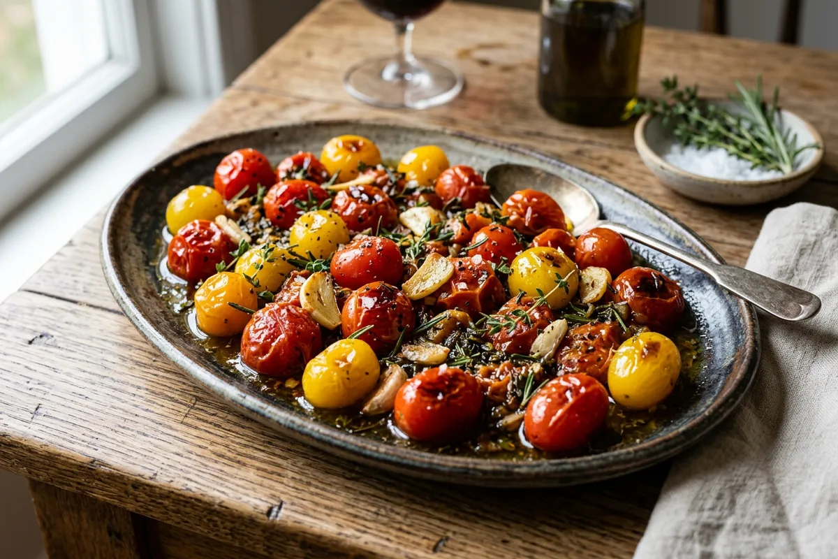 Garlic Herb Roasted Cherry Tomatoes