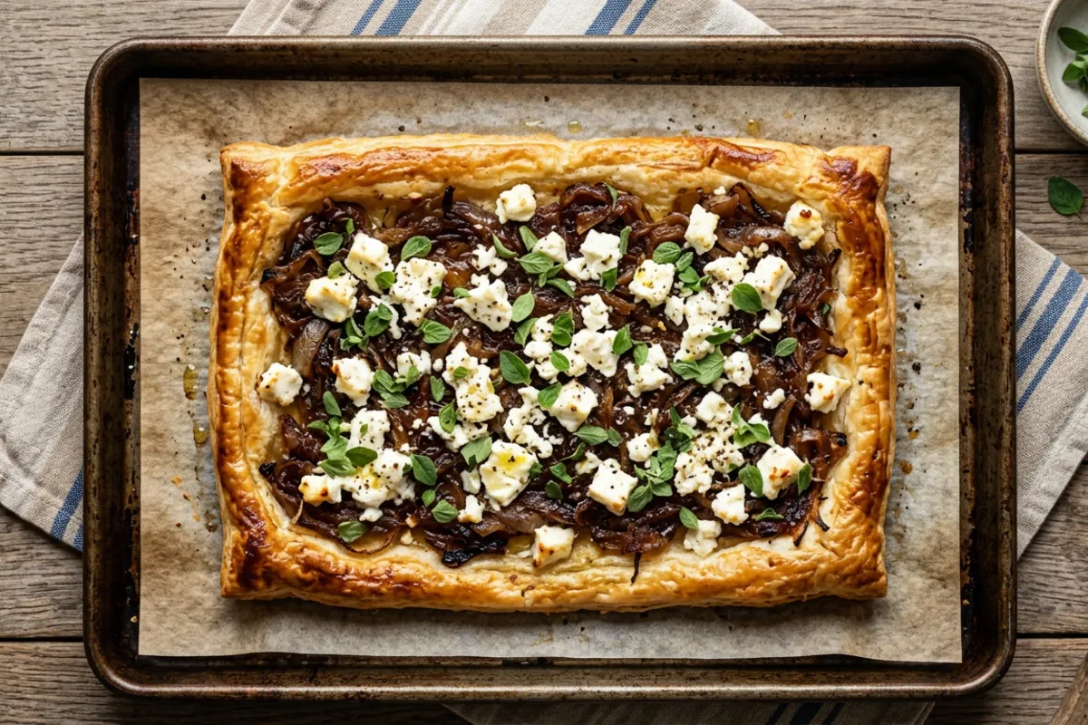 Sweet Onion and Feta Tart